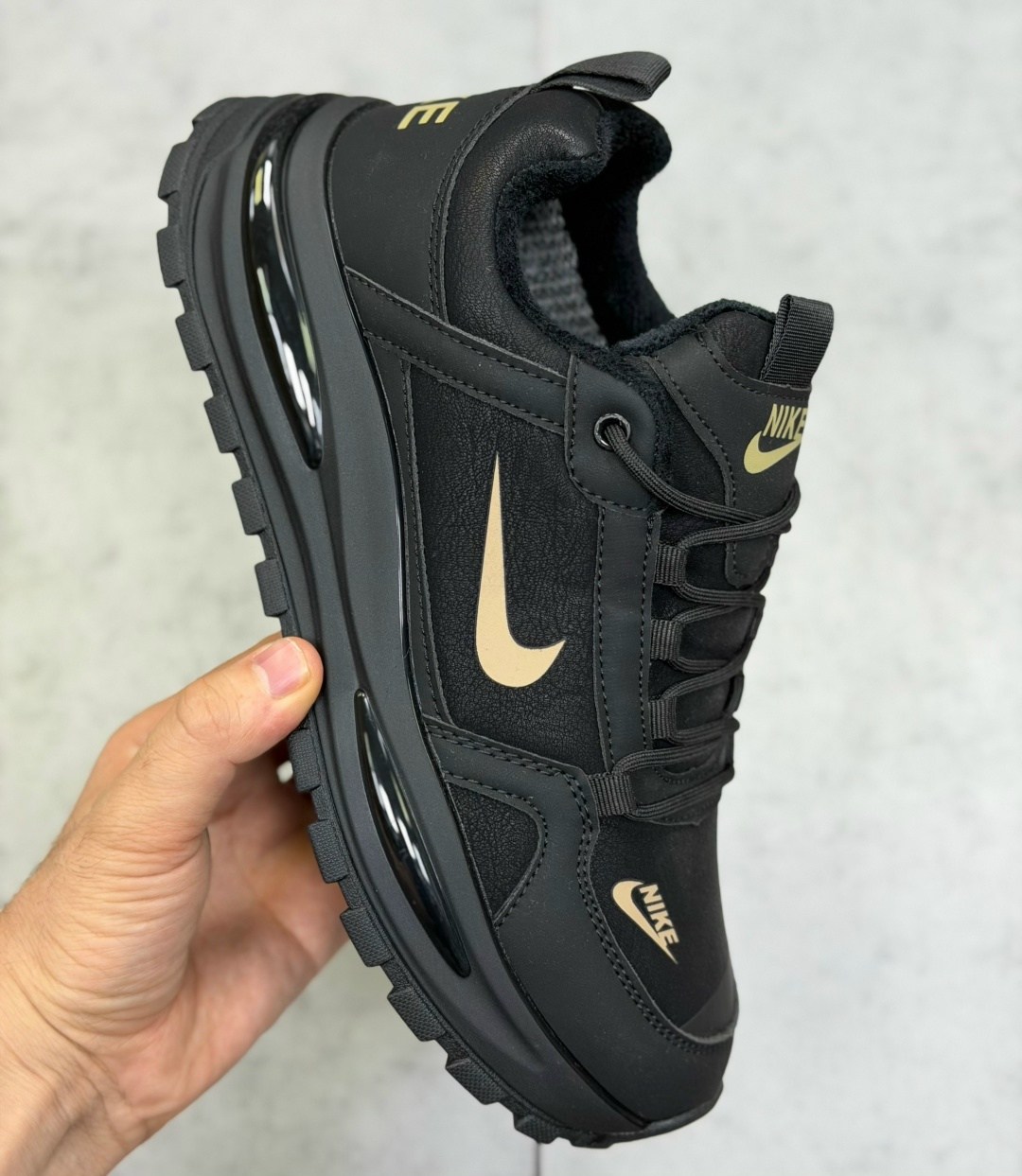 nike air max 270 react triple black,кроссовки,мужской кроссовки,кроссовки для мужчин,nike air max