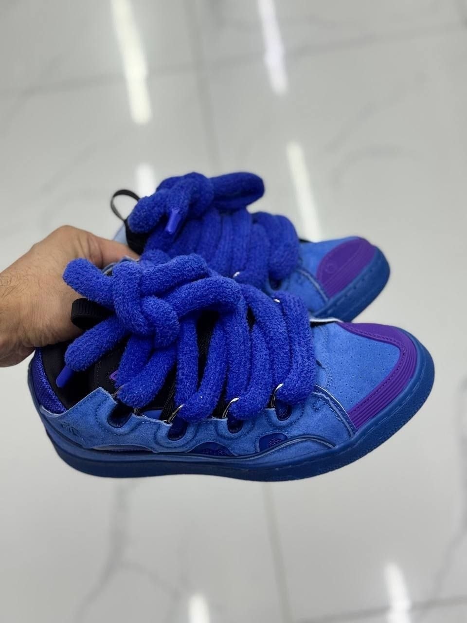 кроссовки curb lanvin синий,кроссовки lanvin,,curb lanvin кроссовки,кроссовки lanvin curb sneakers metallic-majorelle blue