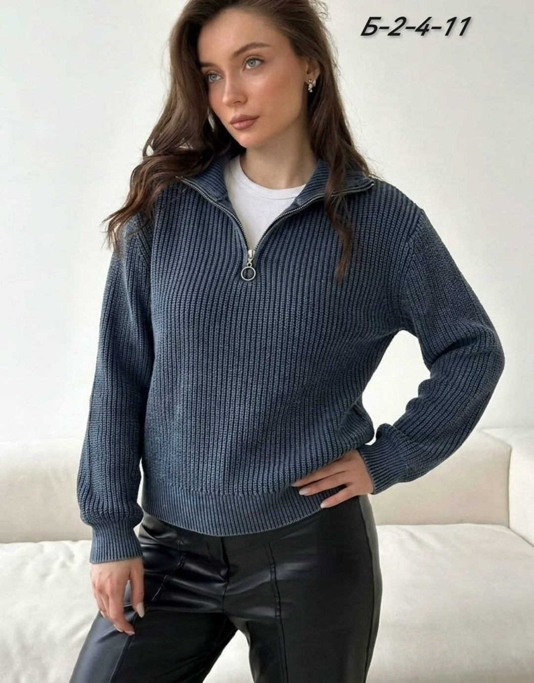 свитер с горлом на молнии оверсайз kk fashion,свитер вязаный оверсайз с горлом на молнии mycloz 266144321,свитер вязаный оверсайз с горлом на молнии,свитер женский,свитер вязаный оверсайз с горлом на