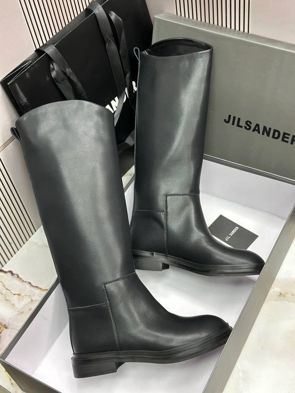 ,женские сапоги,женские брендовые кожаные сапоги chanel premium,женские сапоги jil sander кожаные черные,сапоги