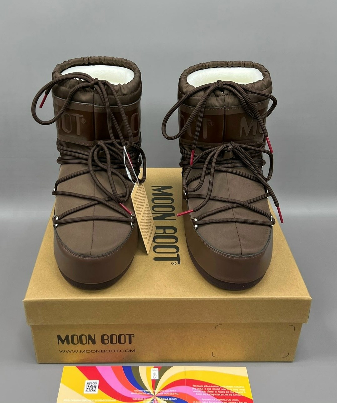 детские зимние ботинки icon nylon moon boot коричневый,зимние ботинки moon boot,зимние ботинки moon boot nylon moon boot,луноходы moon boot,зимние ботинки icon moon boot kids коричневый