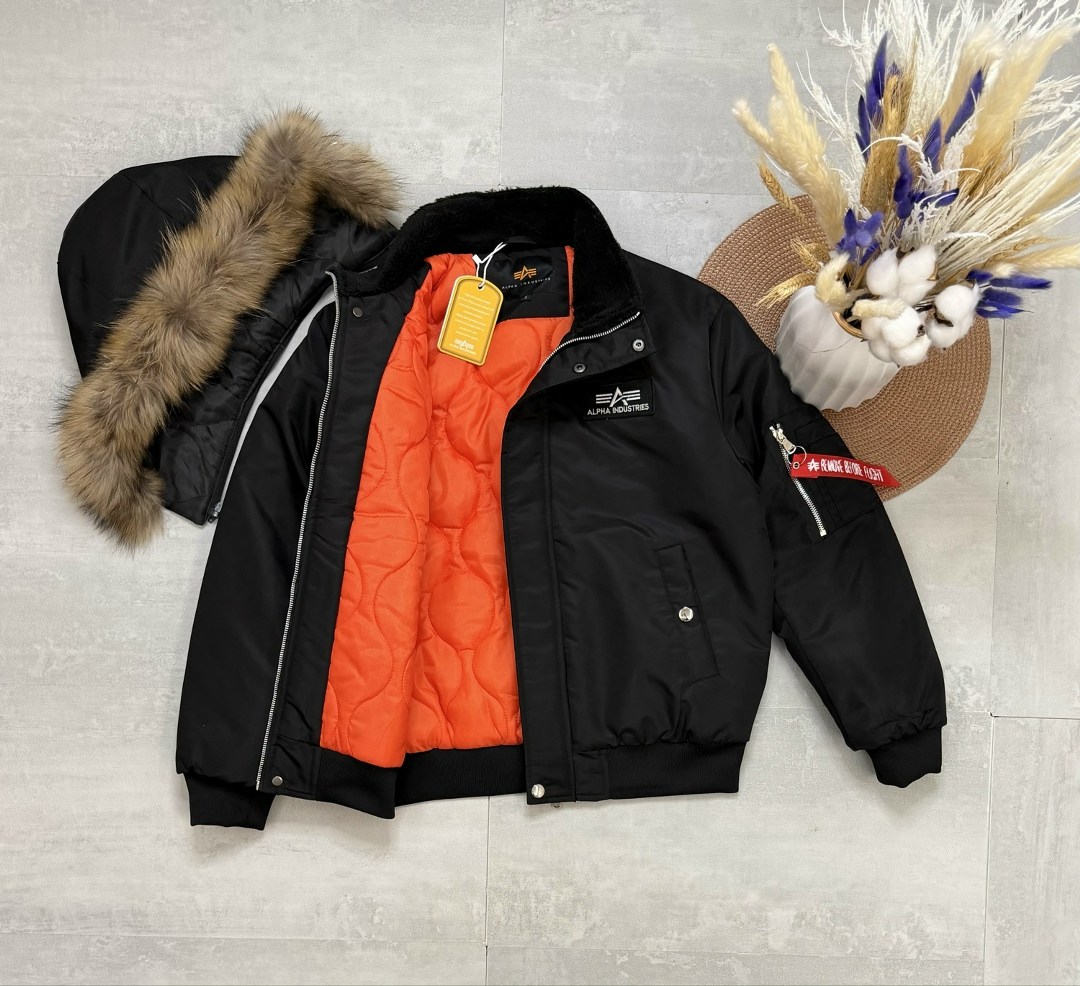 зимняя куртка alpha industries мужчины-куртки бомберы 45p hooded custom черный,alpha industries куртка hooded ma1,зимняя куртка стандартного кроя alpha industries черный,куртка alpha industries n2b vf