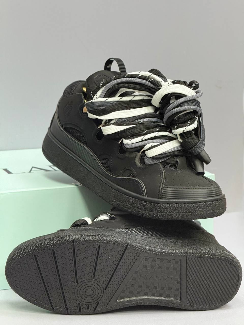 ,кроссовки lanvin,кроссовки ssense curb lanvin черный,мужские кроссовки lanvin curb черный,спортивная