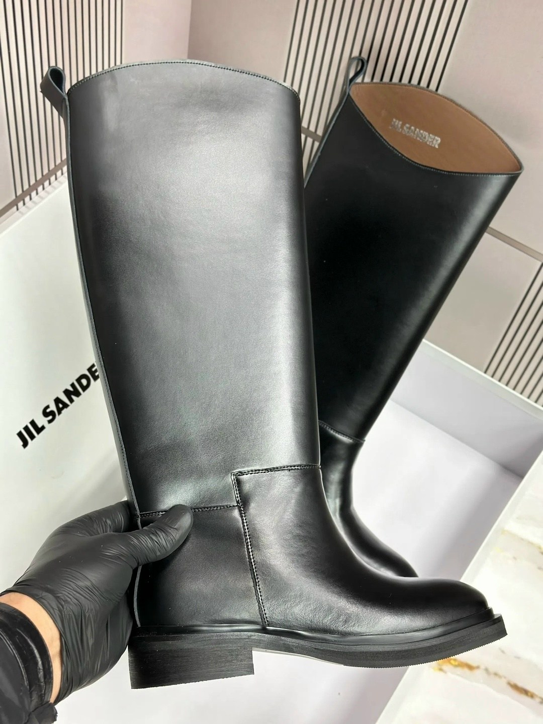 ,женские сапоги,женские брендовые кожаные сапоги chanel premium,женские сапоги jil sander кожаные черные,сапоги