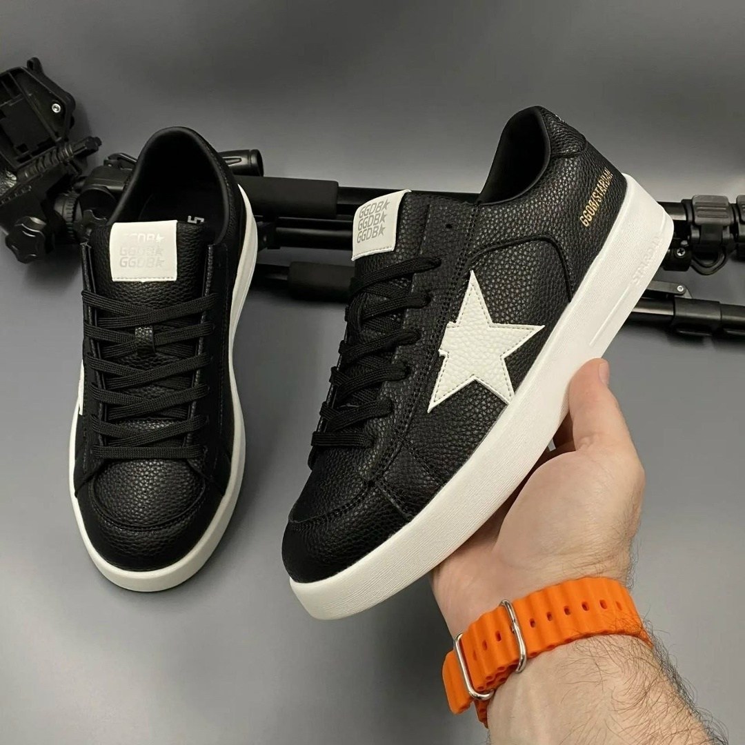 ,golden goose кеды hi star на платформе черный,черные кроссовки,кеды golden goose,кеды мужские