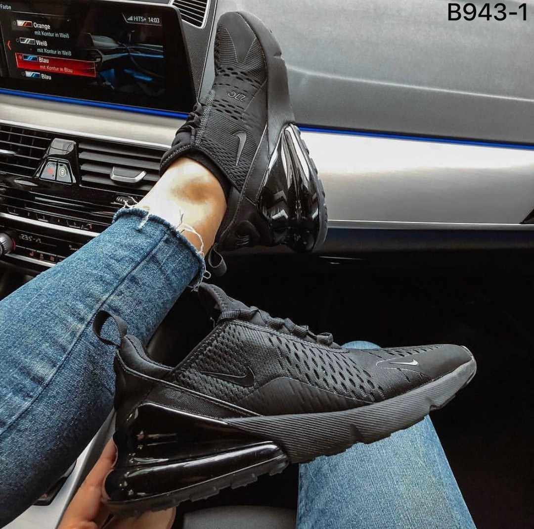nike air max 270 triple black,черные кроссовки,кроссовки nike air max 270,мужские кроссовки nike air max 270,кроссовки