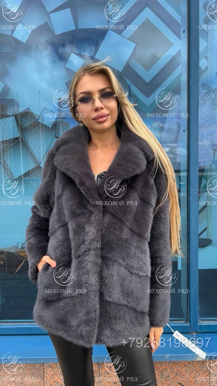 шубка из меха европейской норки,меховой ряд-business,шубка из меха европейской норки с английским воротникомцвет графит,шубка из меха европейской норки с английским воротником,норковая шуба