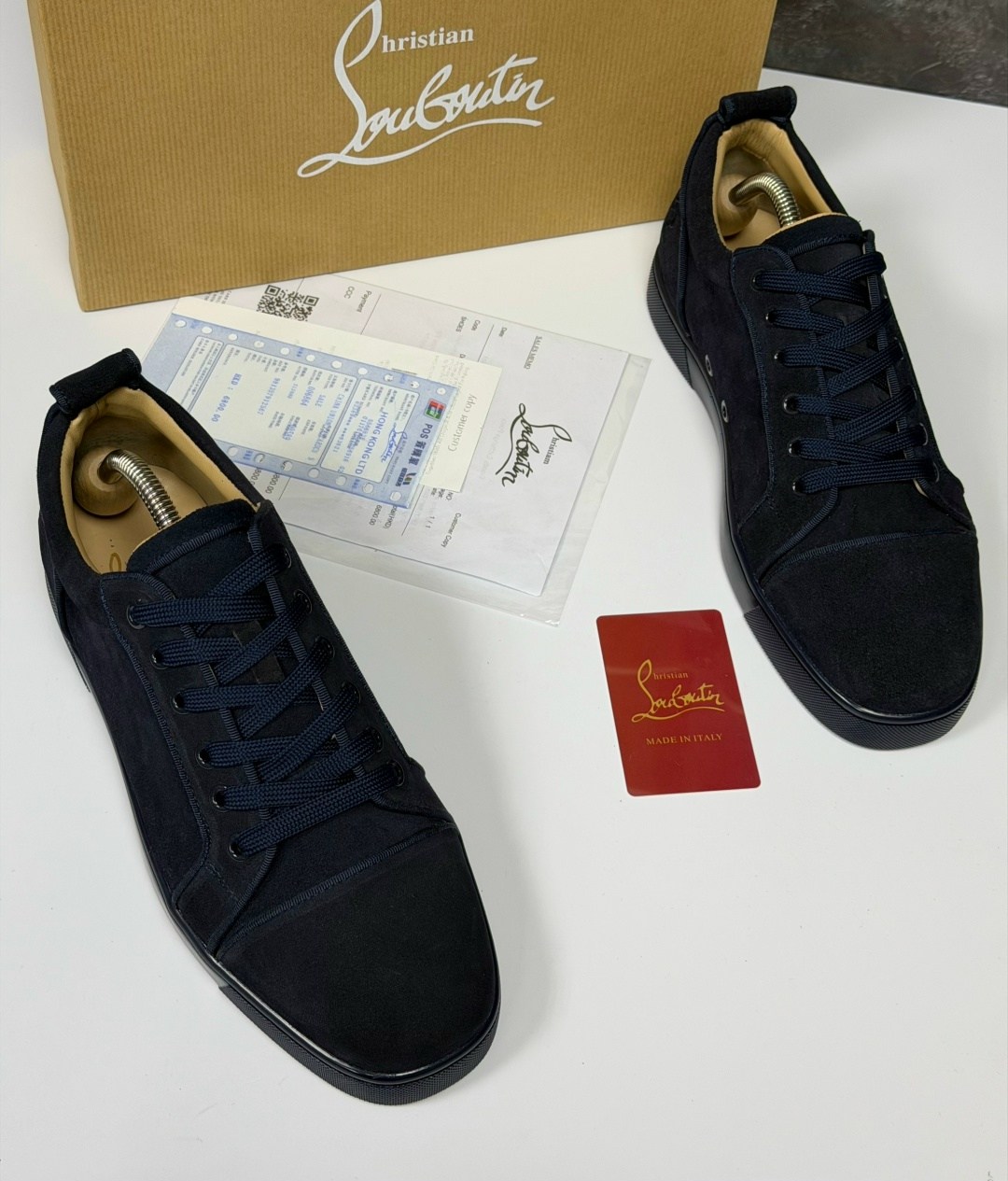 christian louboutin мужские кеды,кроссовки christian louboutin,christian louboutin кеды,кеды christian louboutin натуральная замша,christian louboutin темно-синие замшевые низкие кроссовки