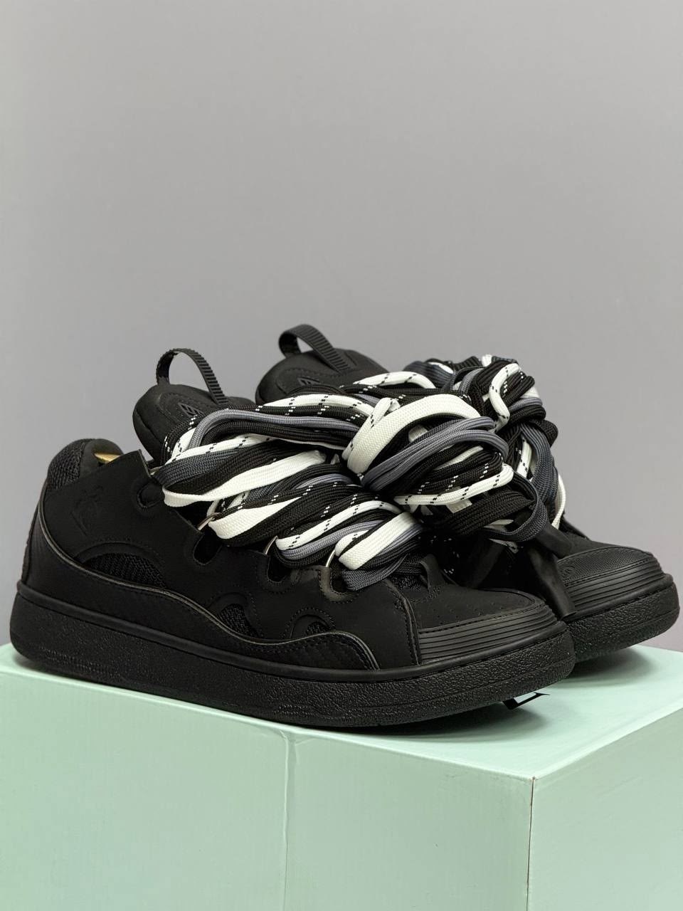 ,кроссовки lanvin,кроссовки ssense curb lanvin черный,мужские кроссовки lanvin curb черный,спортивная