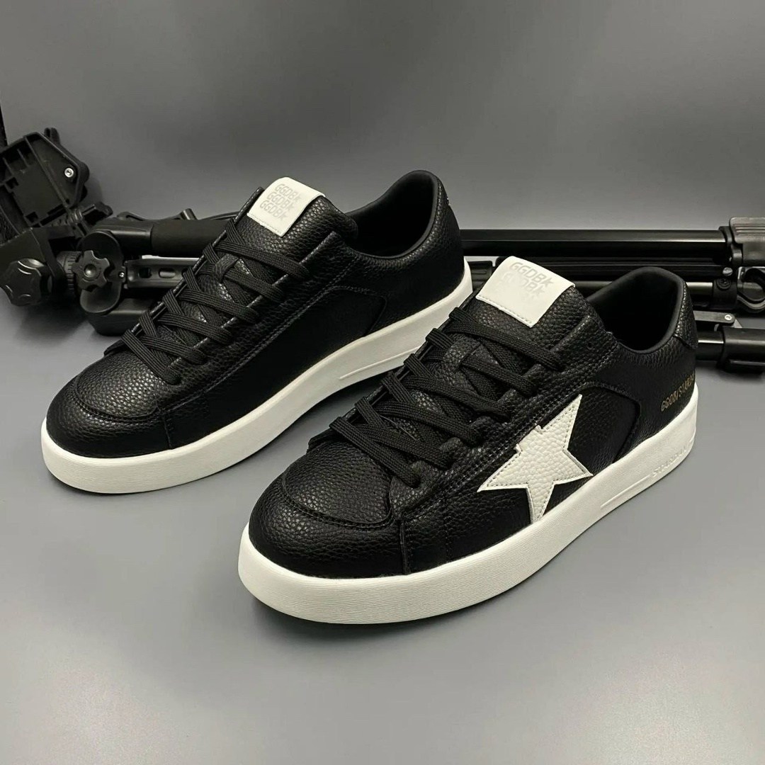 ,golden goose кеды hi star на платформе черный,черные кроссовки,кеды golden goose,кеды мужские