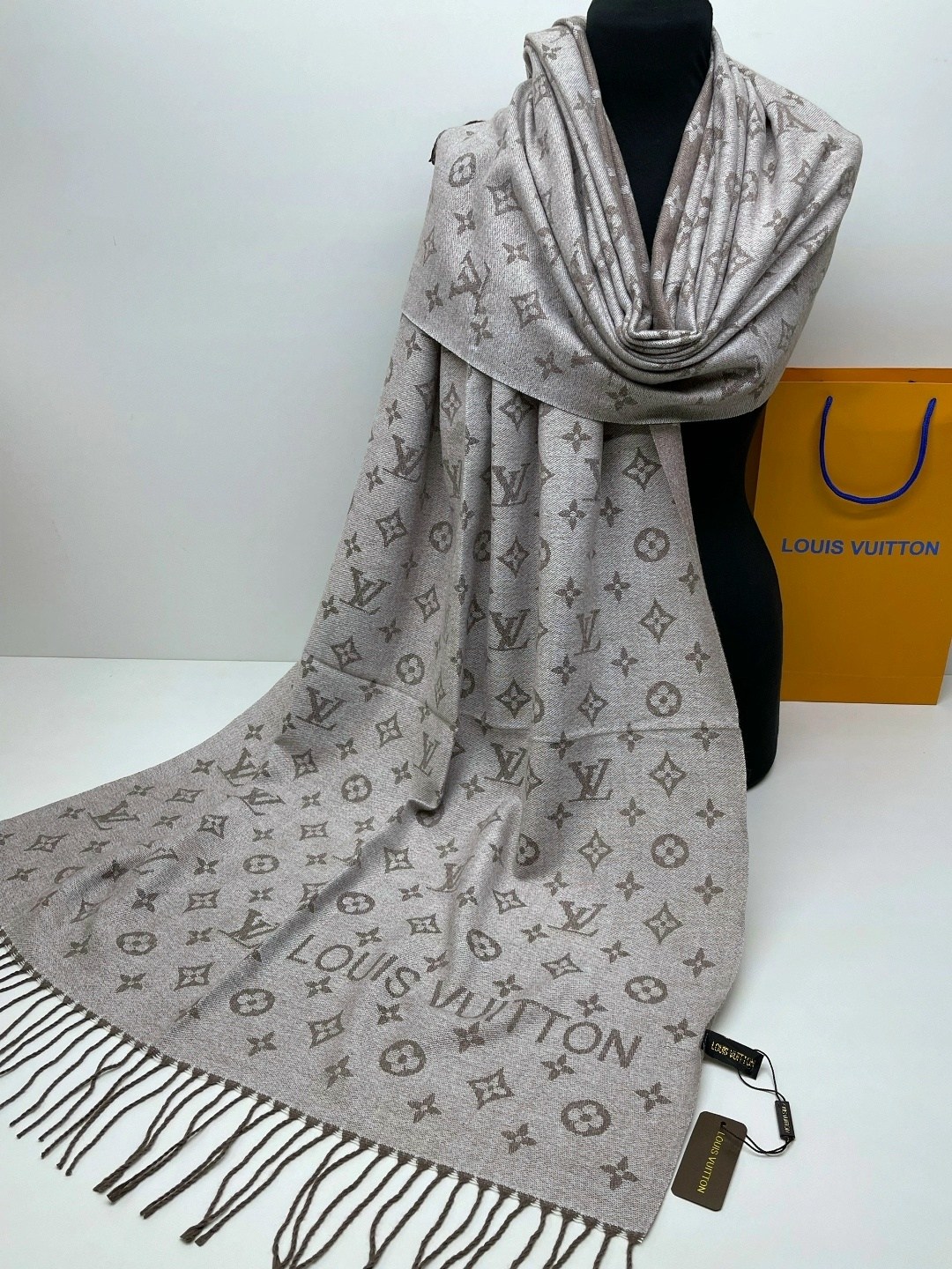 палантин/шарф louis vuitton тёплый,палантин женский,палантин тонкий женский,палантин,шарф женский