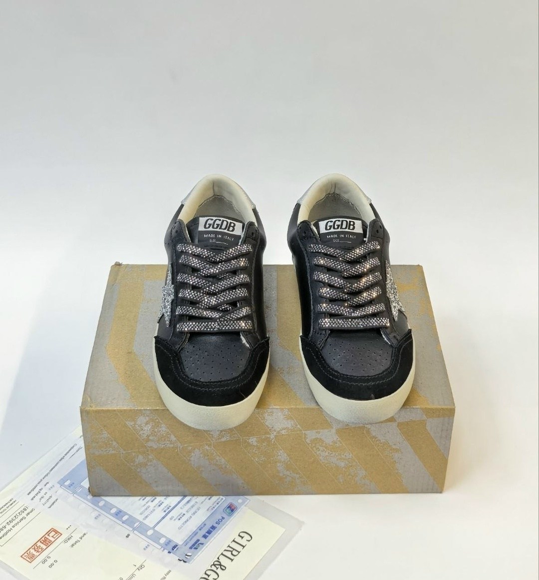 кеды golden goose,,golden goose кеды super-star с блестками черный,кроссовки golden goose,golden goose кеды hi star на платформе черный