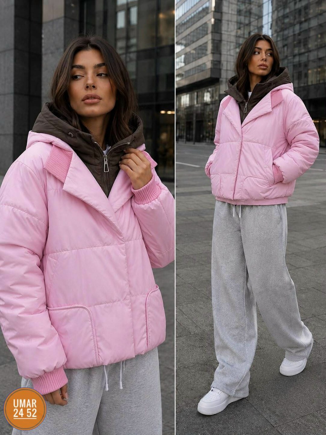 куртка демисезонная,куртка демисезонная с капюшоном vau look цвет голубой,демисезонные куртки дутые,куртка женская,куртка оверсайз