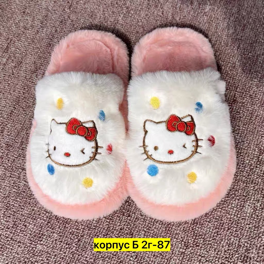 тапочки хелло китти,хлопковые тапочки hello kitty,домашние тапочки,тапочки домашние женские,детские домашние тапочки