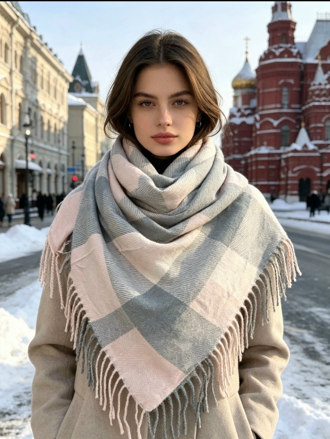 палантин теплый кашемировый,шарфы для женщин,шарф женские,шарф,модные шарфы
