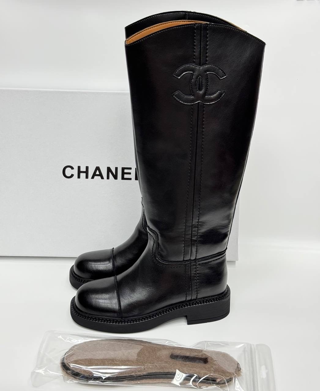 сапоги chanel,сапоги шанель,женские сапоги,сапоги,кожаные сапоги