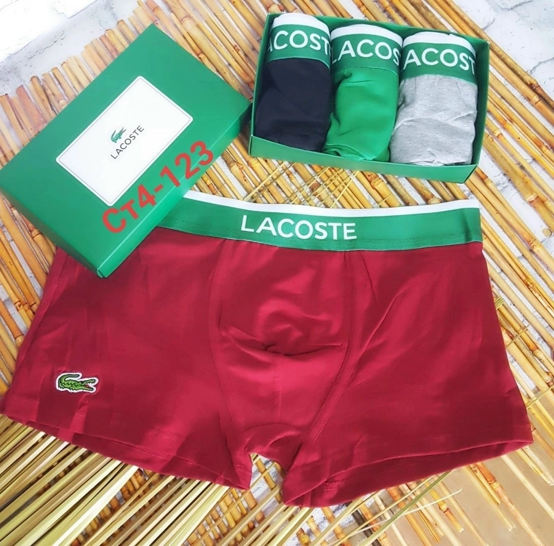 набор трусов lacoste,трусы мужские lacoste,трусы лакосте мужские боксеры,комплект трусов мужских lacoste lac3 в ассортименте 52-54,набор мужских трусов lacoste