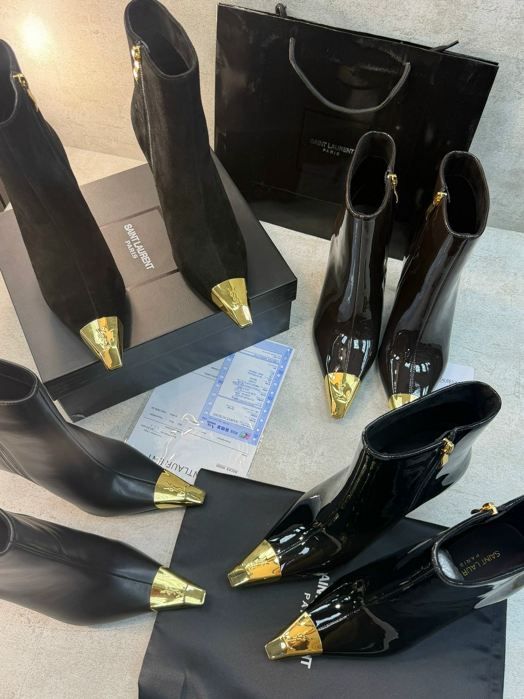 ,женские ботильоны,модные ботильоны,ботильоны saint laurent,ботильоны лакированные