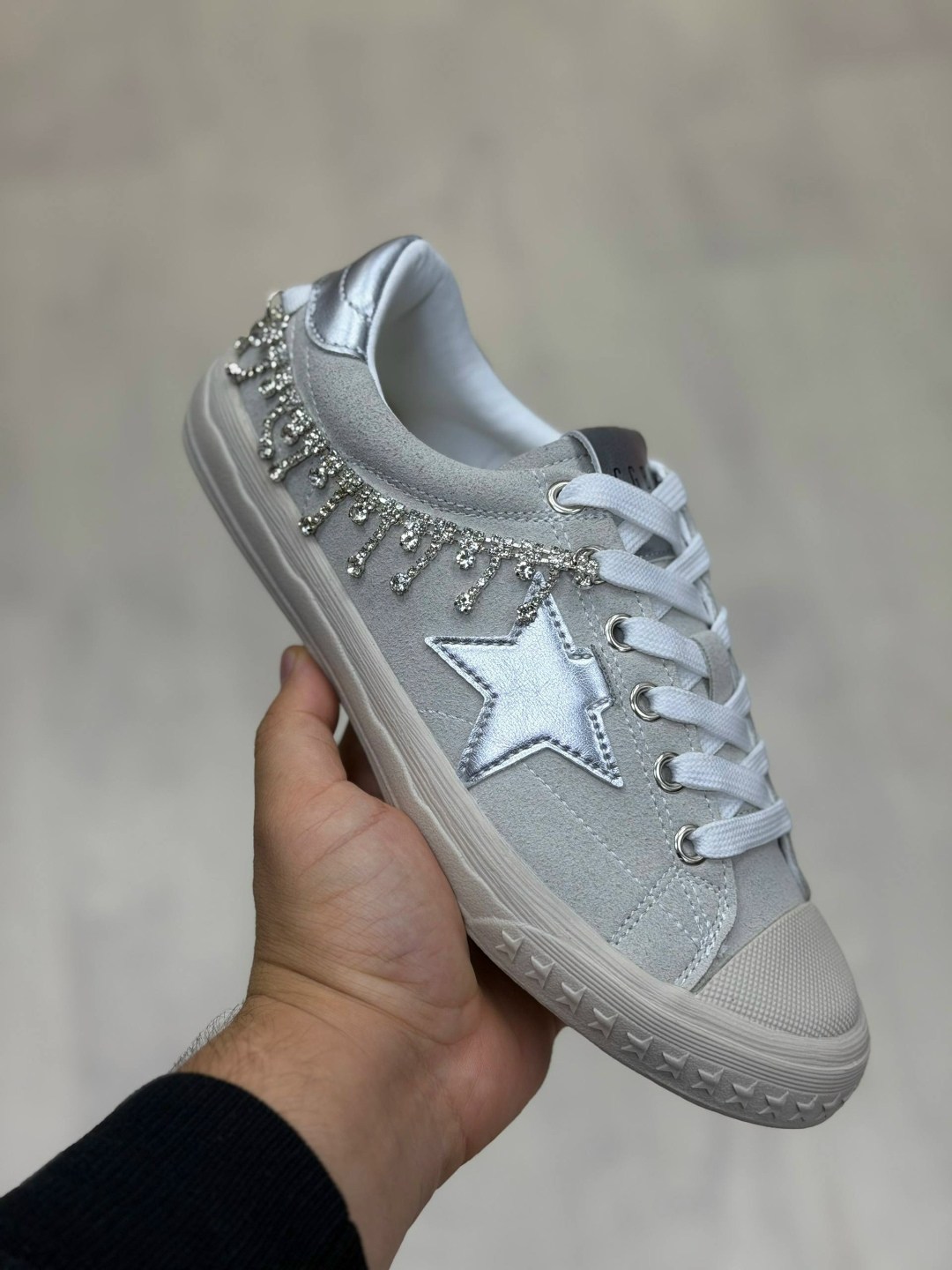 ,кеды golden goose, женская,повседневная ,кеды golden goose со стразами