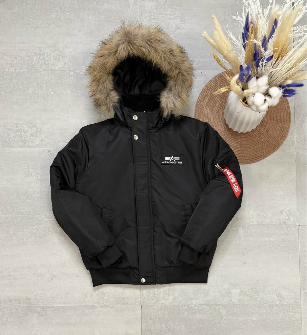 зимняя куртка alpha industries мужчины-куртки бомберы 45p hooded custom черный,alpha industries зимняя куртка в черный,зимняя куртка стандартного кроя alpha industries черный,куртка зимняя бомбер,курт