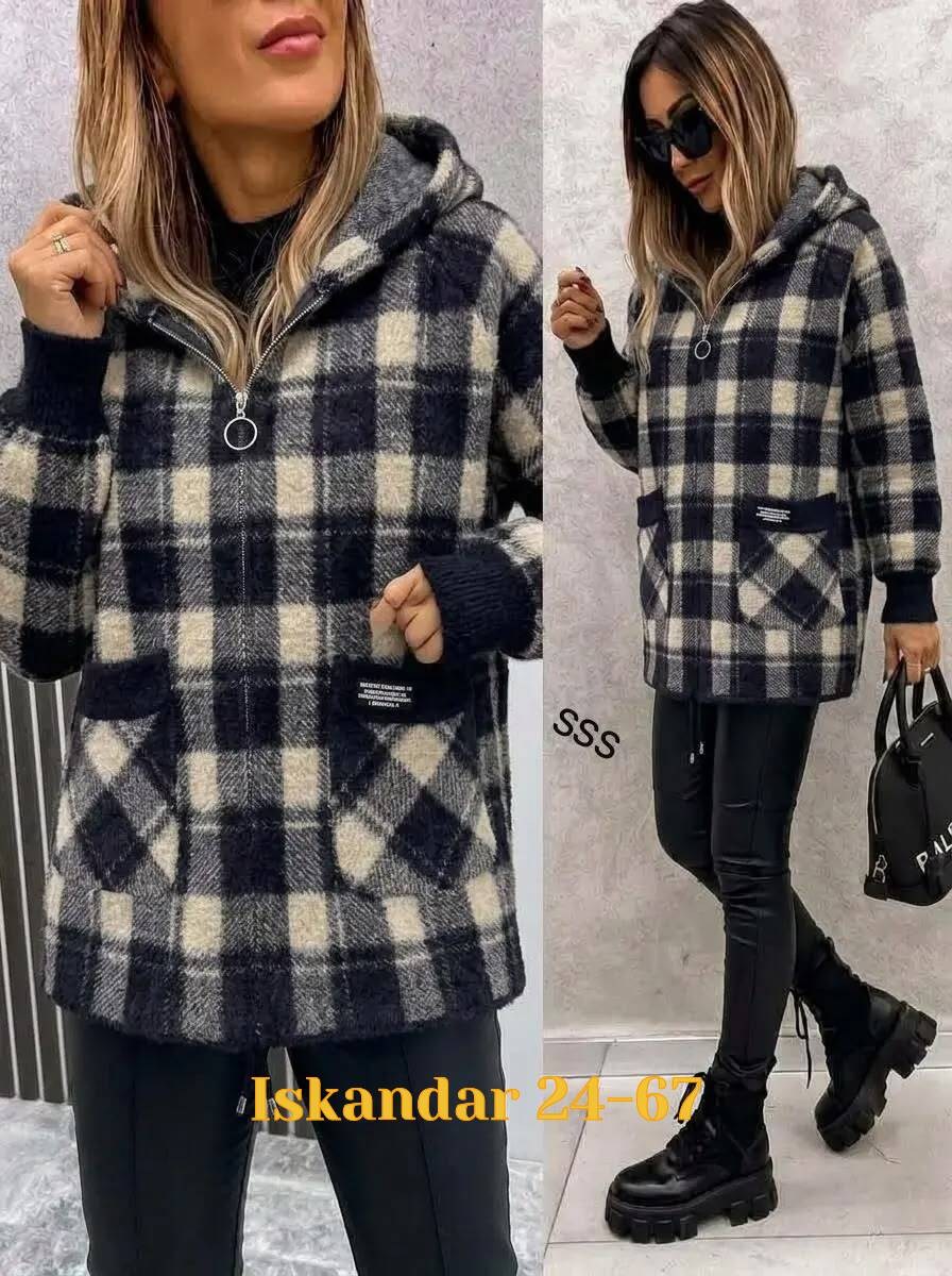 женская кофта,куртка женская,рубашка теплая,клетчатая куртка,рубашка с капюшоном