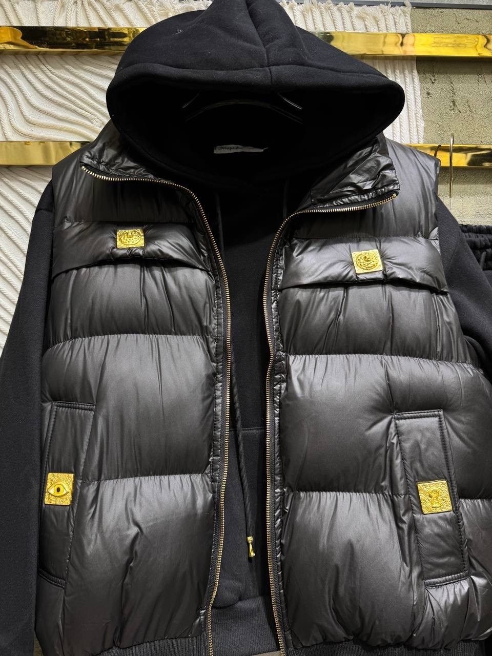 костюм тройка с курткой black&brand,стильные костюмы,костюм тройка женский,костюм с курткой,жилетка женская
