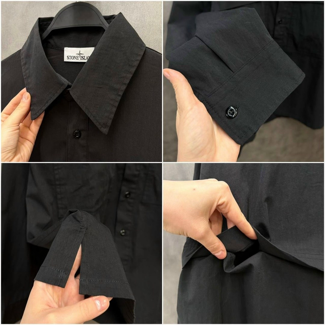 рубашка stone island,куртка-рубашка паракадут tela stone island черный,рубашка стон айленд,куртка stone island мужская