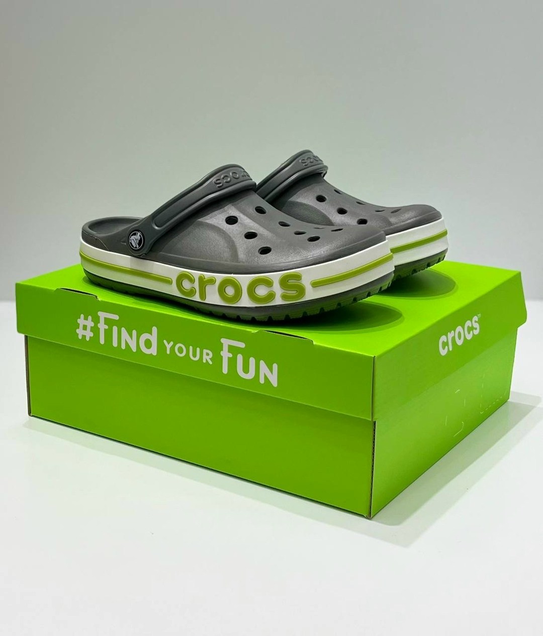 сабо crocs bayaband clog,сабо crocs детские,сабо crocs crocband clog,crocs женские сабо,crocs bayaband clog серые с зеленым