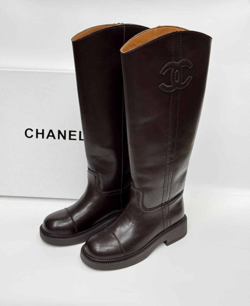 сапоги chanel,сапоги шанель,женские сапоги,сапоги,кожаные сапоги