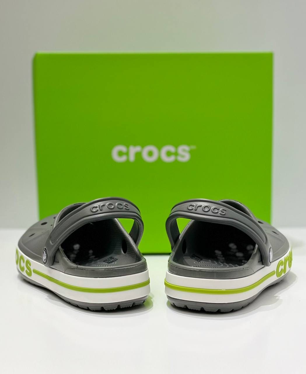 сабо crocs bayaband clog,сабо crocs детские,сабо crocs crocband clog,crocs женские сабо,crocs bayaband clog серые с зеленым