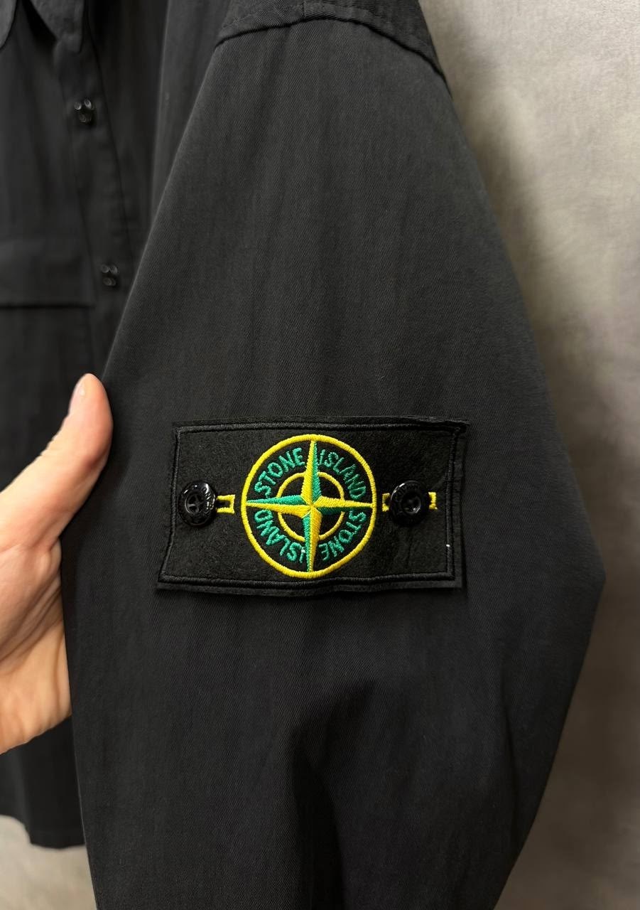 рубашка stone island,куртка-рубашка паракадут tela stone island черный,рубашка стон айленд,куртка stone island мужская