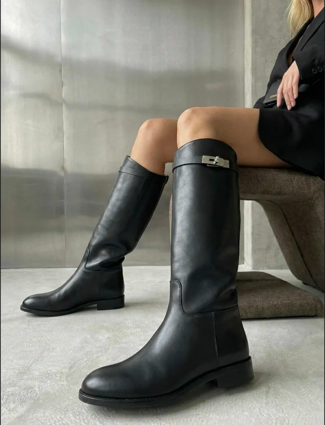сапоги hermes,сапоги трубы эрмес,модные сапоги,черные сапоги,жокейские сапоги гермес