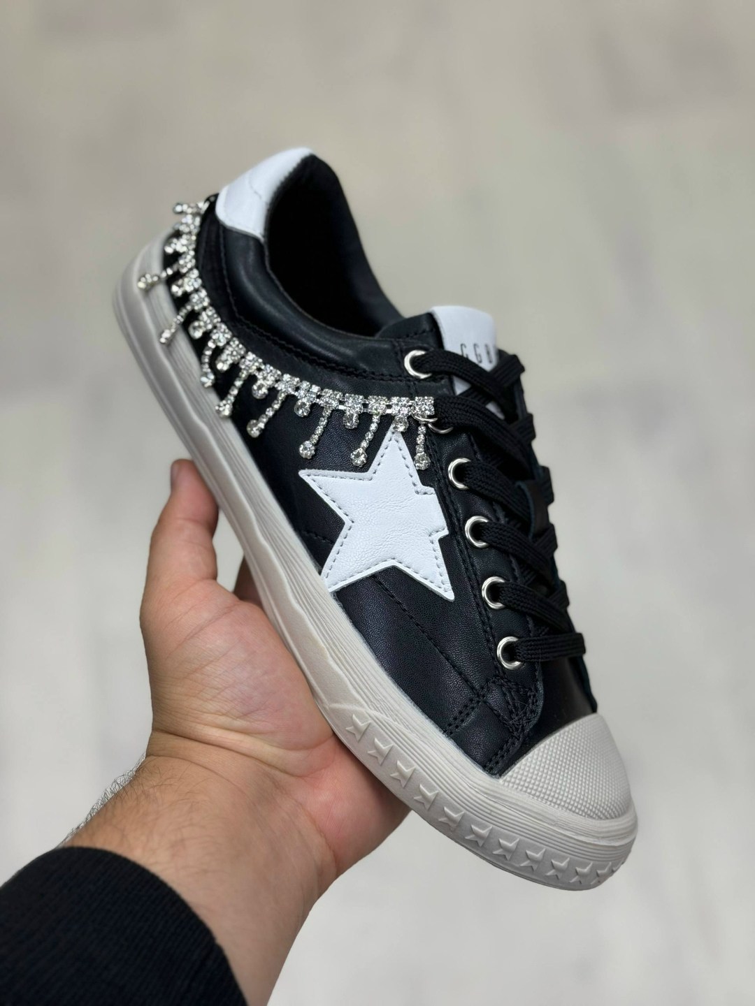 ,кеды golden goose, женская,повседневная ,кеды golden goose со стразами