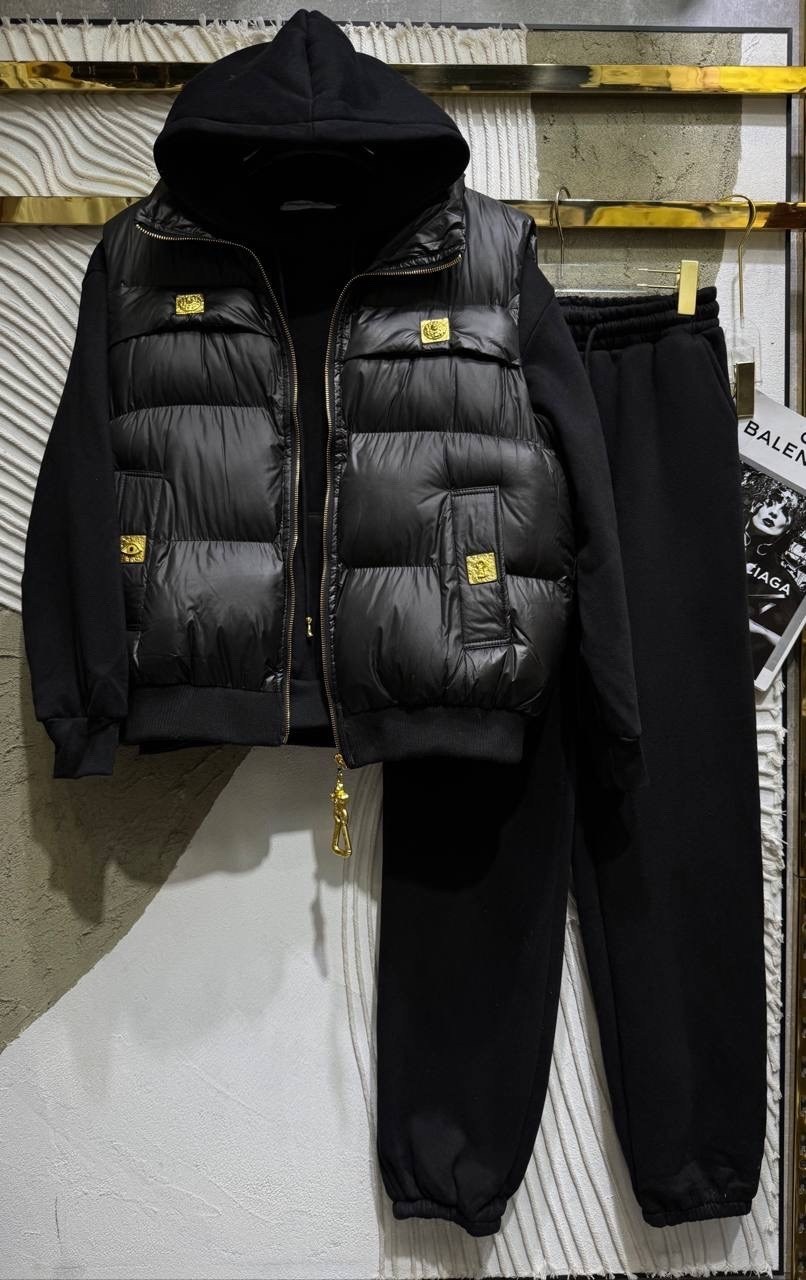 костюм тройка с курткой black&brand,стильные костюмы,костюм тройка женский,костюм с курткой,жилетка женская