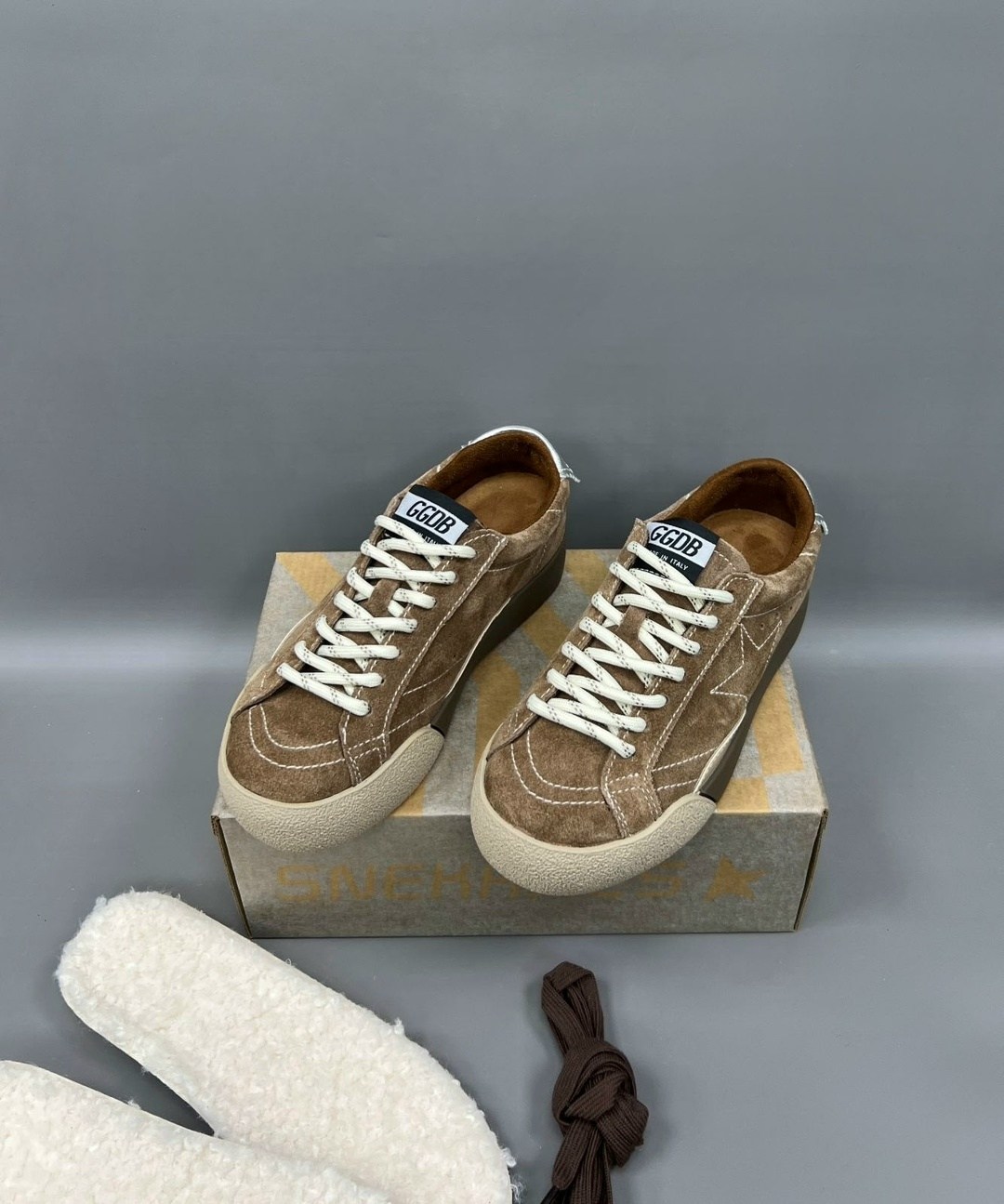 кеды golden goose женские,кроссовки golden goose hi star из замши коричневый,кроссовки golden goose,кроссовки премиум качество,кеды golden goose