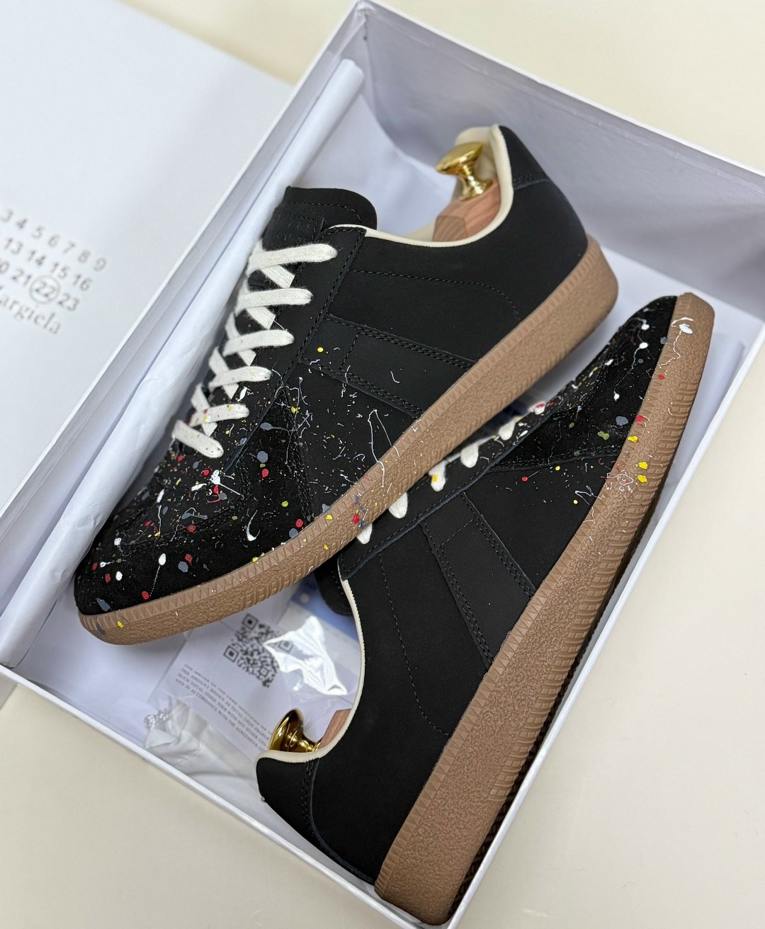 ,кроссовки maison margiela,кроссовки maison margiela paintsplatter black,maison margiela replica кроссовки,maison margiela replica paint