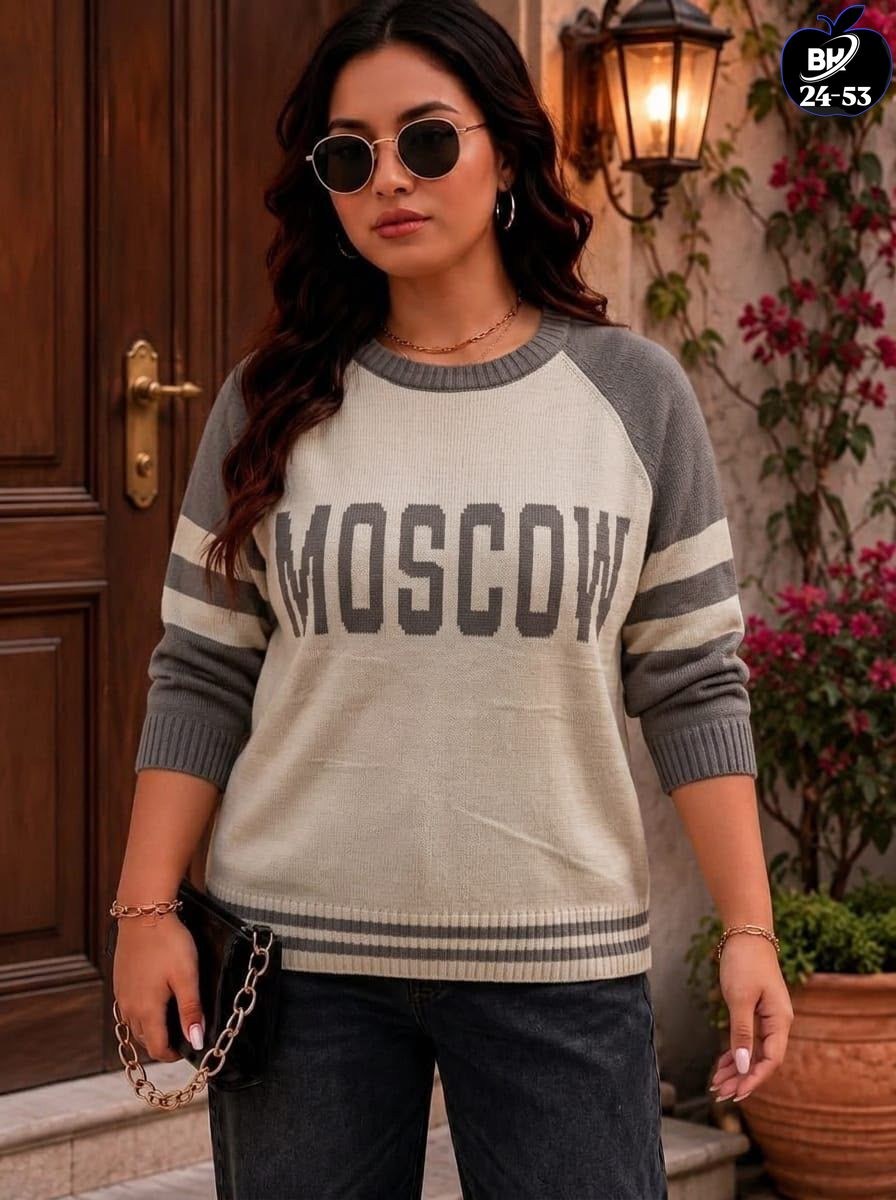 стильная кофта,базовая кофта,женская кофта,свитер женский,свитер оверсайз вязаный с принтом moscow