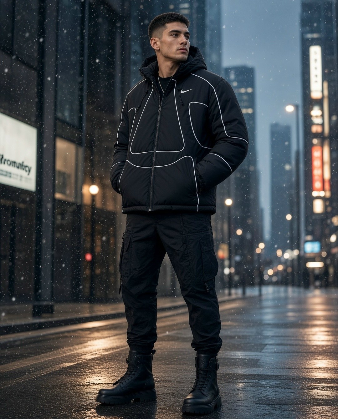 зимняя куртка nike,куртка nike зимняя рефлективная,куртка nike,куртка зимняя,куртка пуховик