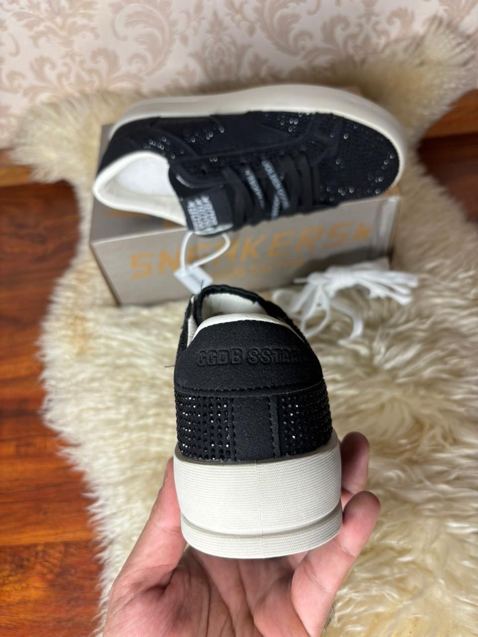 кеды hi star с блестками golden goose черный,кеды super-star с блестками golden goose черный,,женские низкие кеды super-star с блестками golden goose, цвет black,golden goose black glitter hi sta
