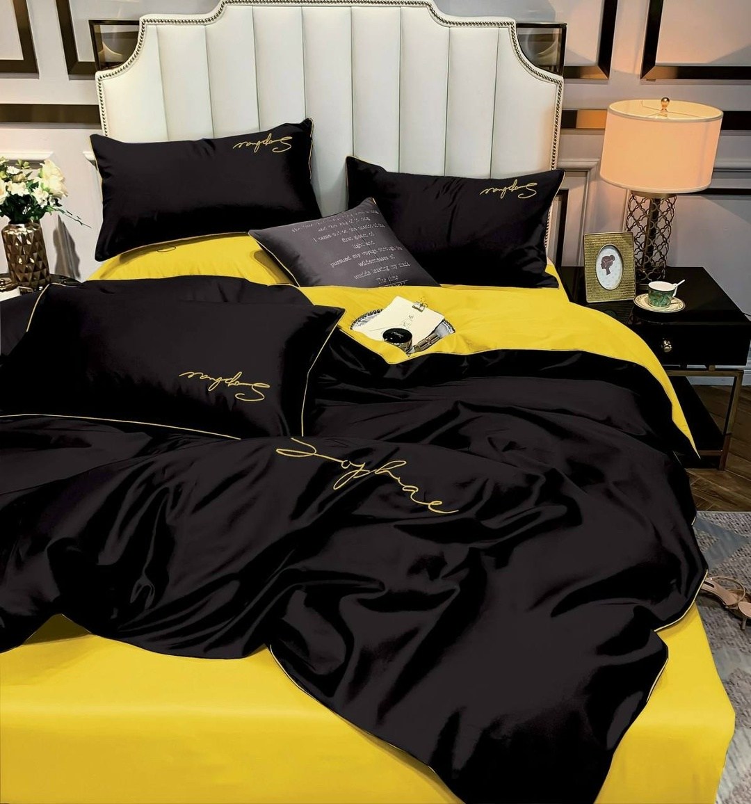 комплект постельного белья alanna,постельное белье комплект,черное постельное белье,постельное белье alanna,комплект постельного белья mency