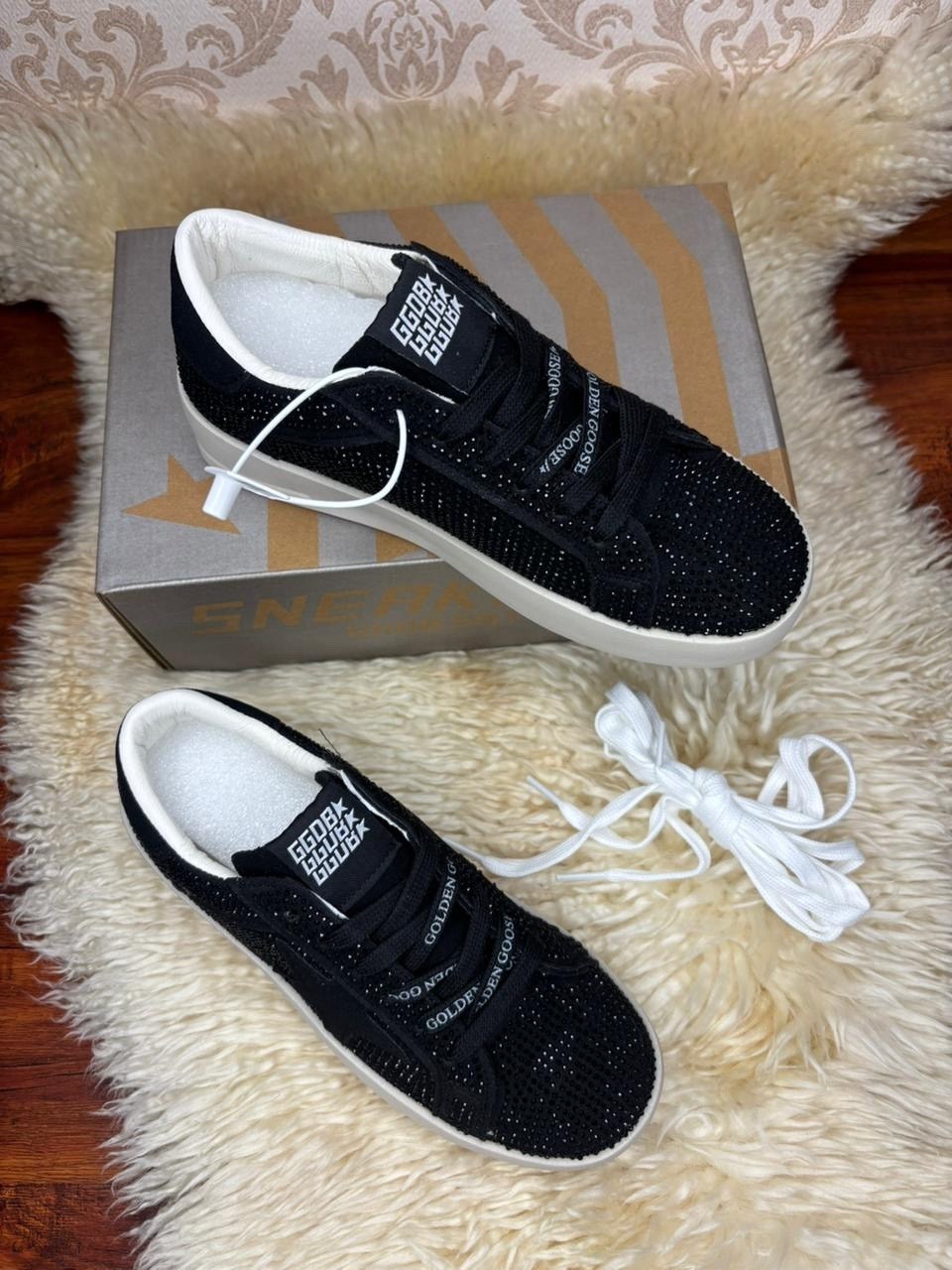 кеды hi star с блестками golden goose черный,кеды super-star с блестками golden goose черный,,женские низкие кеды super-star с блестками golden goose, цвет black,golden goose black glitter hi sta