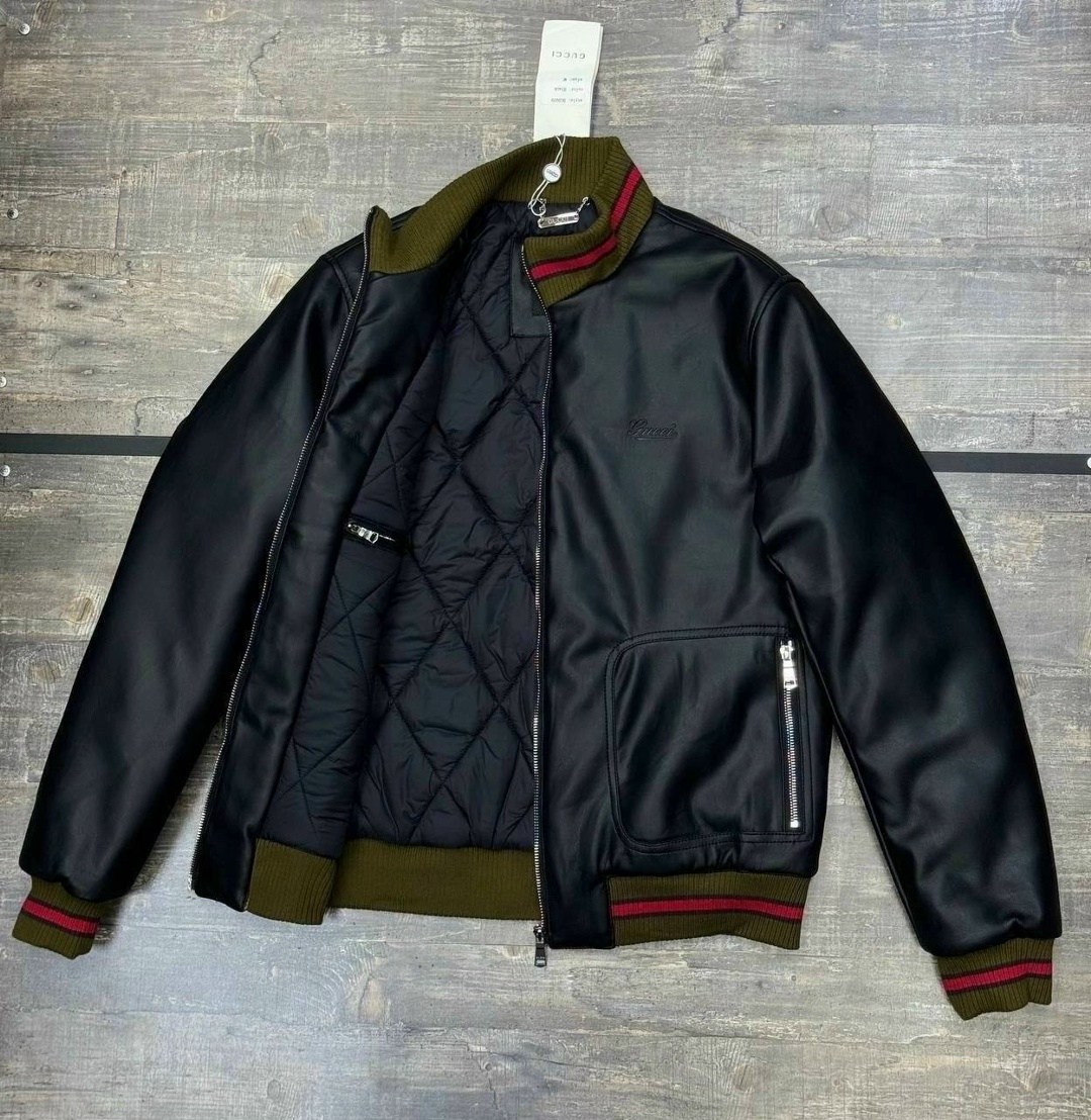 мужская кожаная куртка gucci,кожаная куртка мужская,кожаная куртка gucci,кожаный бомбер гуччи,кожаная куртка gucci оригинал