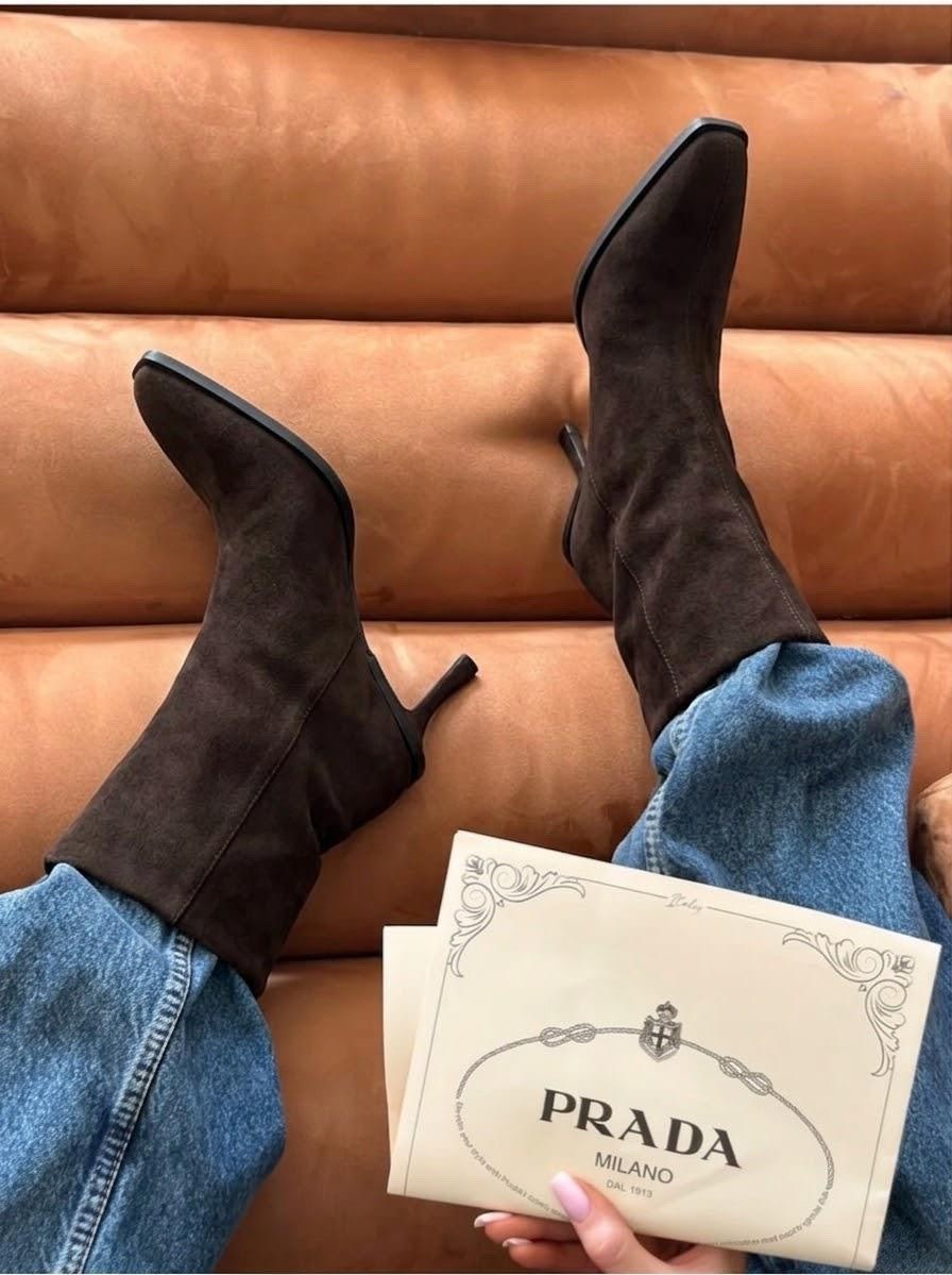 ботильоны замшевые,женские ботильоны,ботильоны,ботильоны модные,ботильоны на высоком каблуке