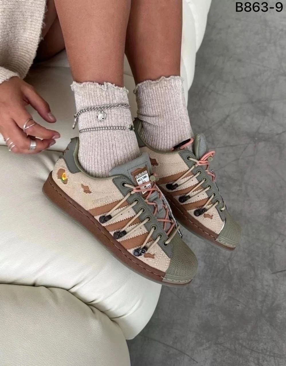 кроссовки adidas superstar x melting sadness,кроссовки adidas superstar,melting sadness x adidas originals superstar,adidas originals superstar,adidas superstar x melting sadness green brown