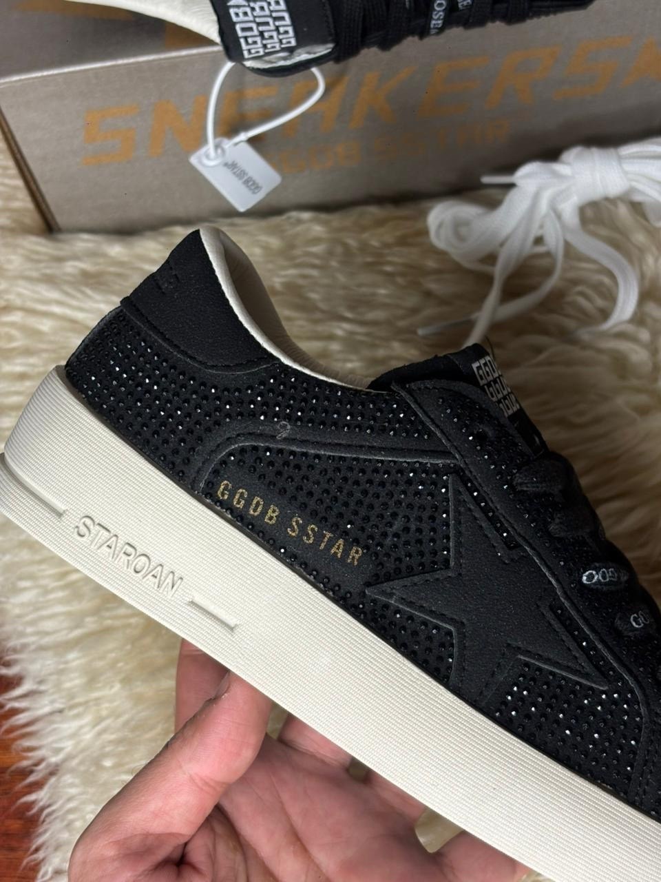 кеды hi star с блестками golden goose черный,кеды super-star с блестками golden goose черный,,женские низкие кеды super-star с блестками golden goose, цвет black,golden goose black glitter hi sta