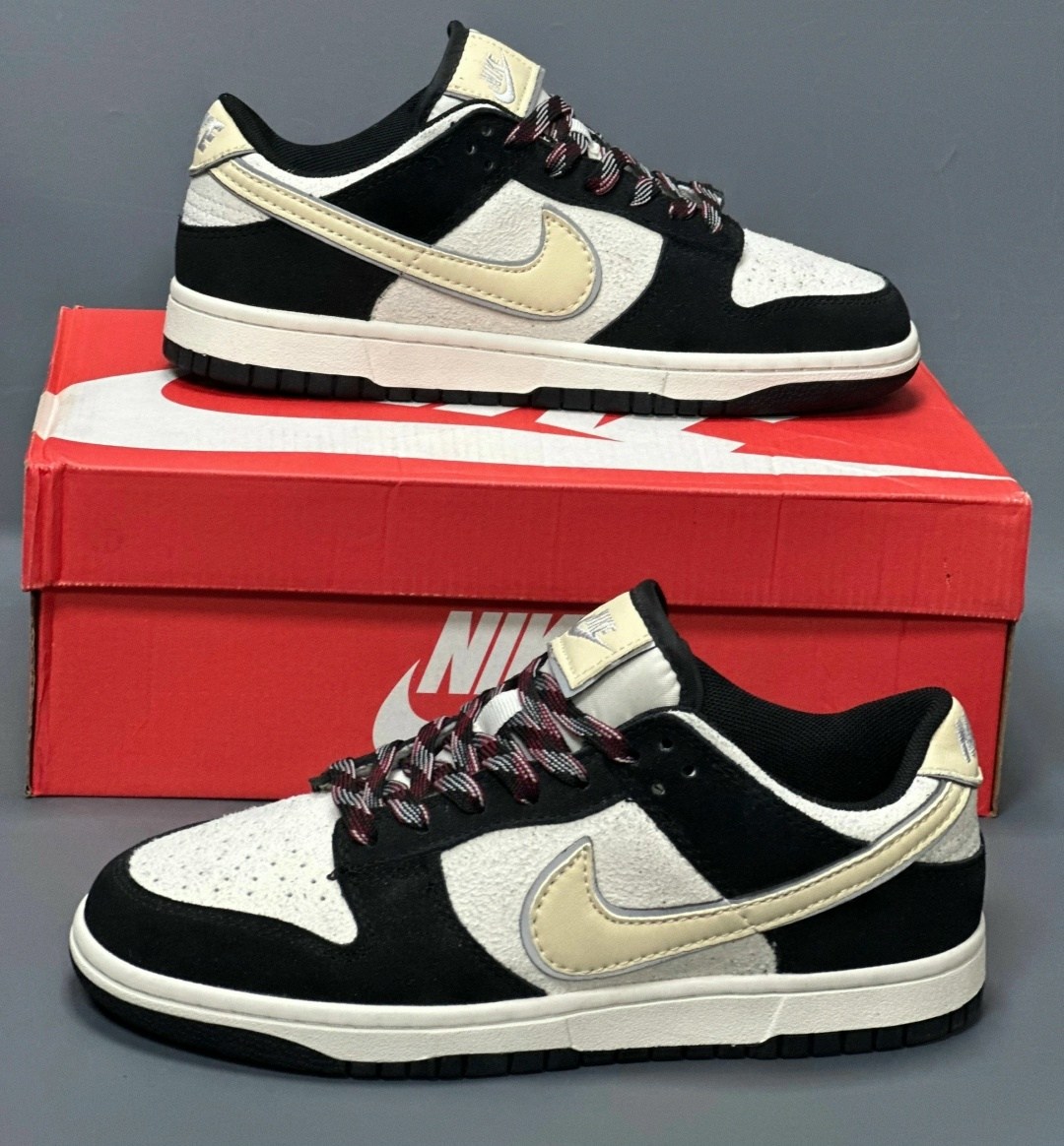 nike dunk low,кроссовки,nike dunk low lx black suede team gold,кроссовки мужские женские, женская