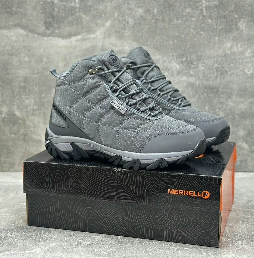 зимние ботинки merrell,зимние ботинки merrell textile grey,кроссовки мужские merrell,мужские зимние кроссовки merrell,кроссовки merrell зимние