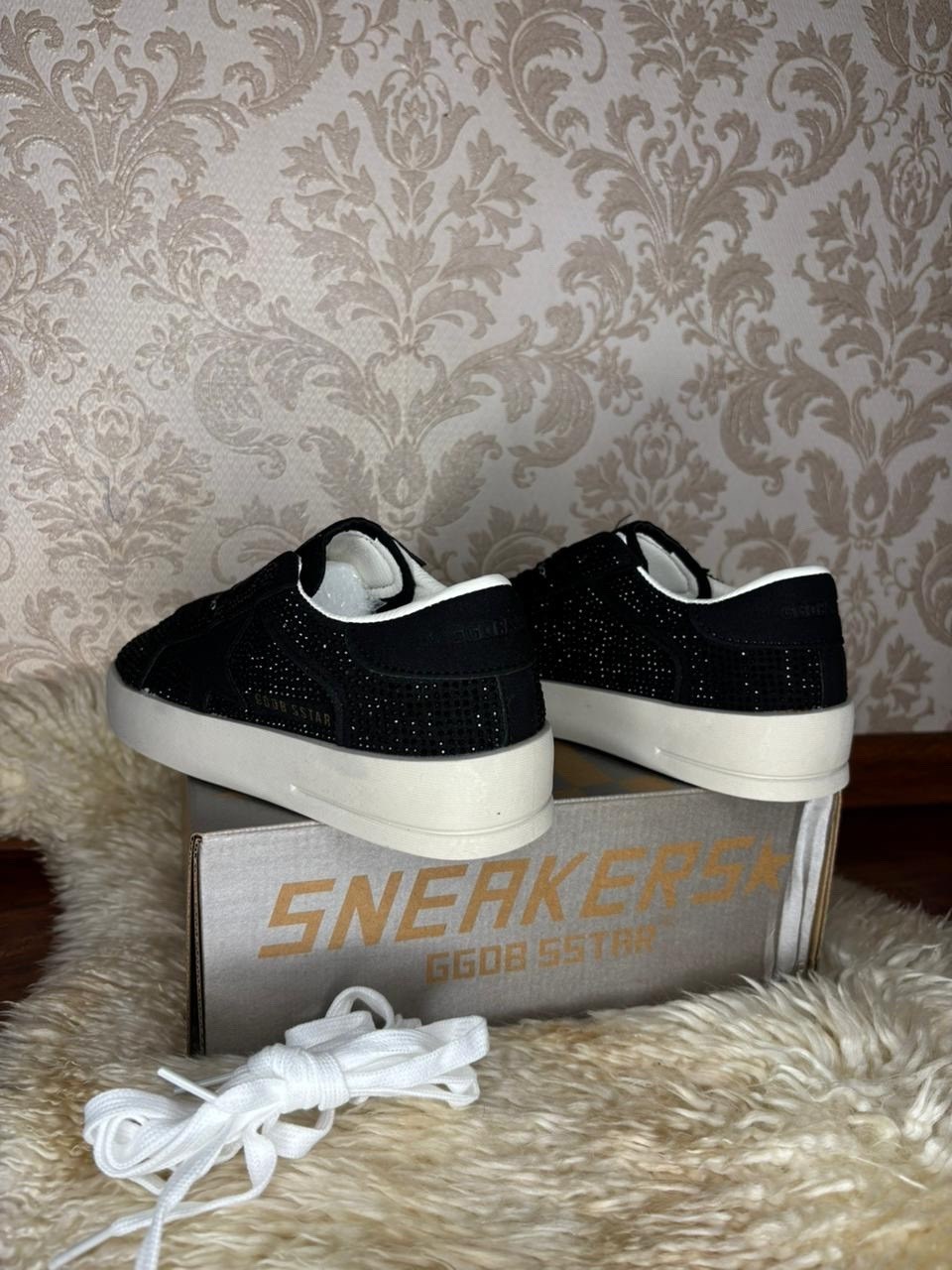 кеды hi star с блестками golden goose черный,кеды super-star с блестками golden goose черный,,женские низкие кеды super-star с блестками golden goose, цвет black,golden goose black glitter hi sta