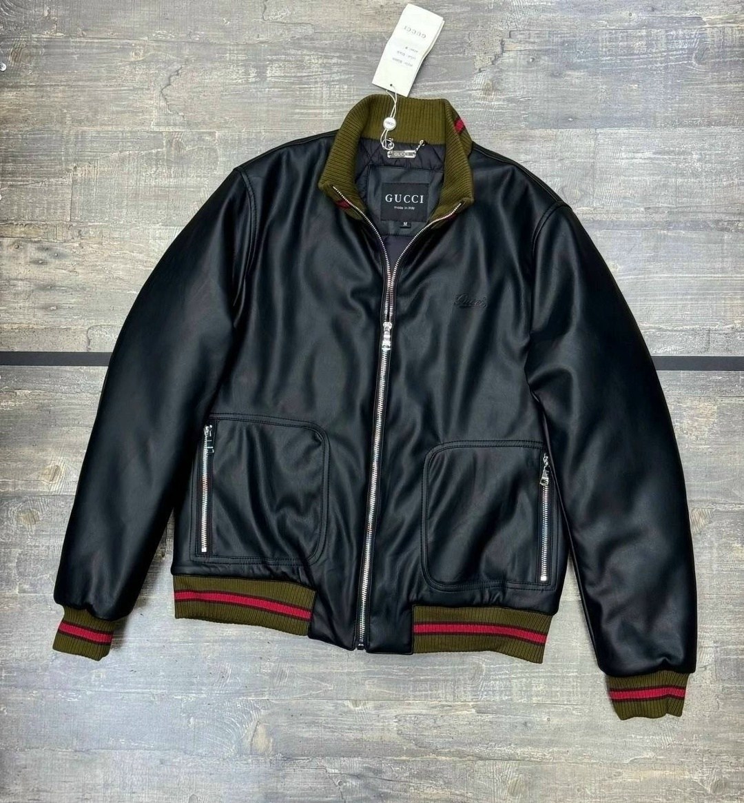 мужская кожаная куртка gucci,кожаная куртка мужская,кожаная куртка gucci,кожаный бомбер гуччи,кожаная куртка gucci оригинал