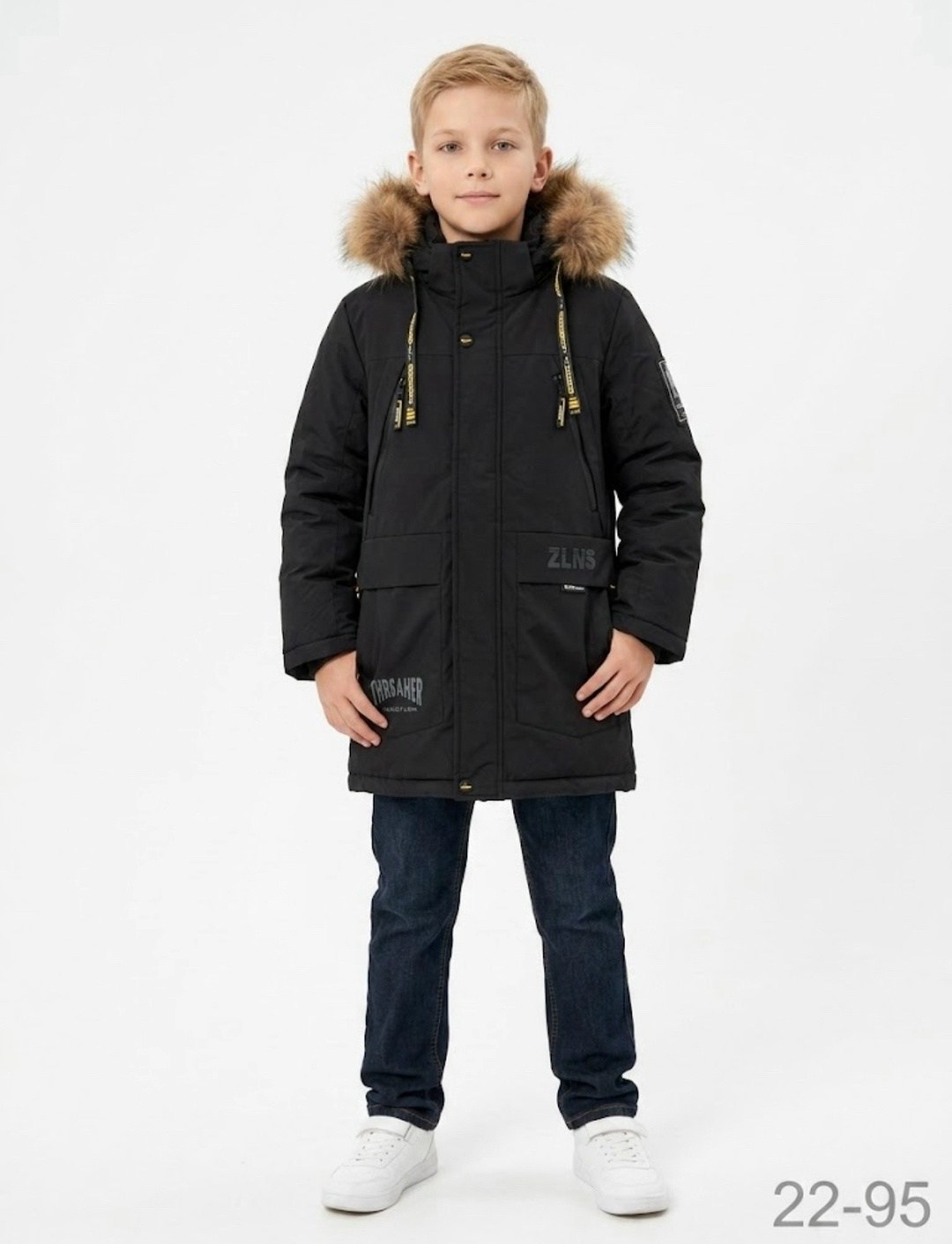 зимняя куртка для мальчика,парка детская kisu w24-10502 черный,куртка для мальчика,зимняя парка для мальчика,куртка зимняя детская